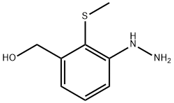 3-Hydrazinyl-2-(methylthio)benzylalcohol