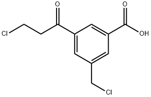 3-(Chloromethyl)-5-(3-chloropropanoyl)benzoic acid