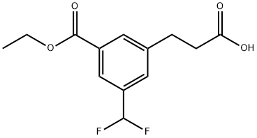 Ethyl 3-(2-carboxyethyl)-5-(difluoromethyl)benzoate