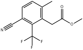 Methyl 3-cyano-6-methyl-2-(trifluoromethyl)phenylacetate