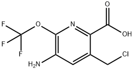 3-Amino-5-(chloromethyl)-2-(trifluoromethoxy)pyridine-6-carboxylic acid