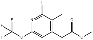 Methyl 2-iodo-3-methyl-6-(trifluoromethoxy)pyridine-4-acetate