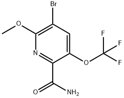 3-Bromo-2-methoxy-5-(trifluoromethoxy)pyridine-6-carboxamide