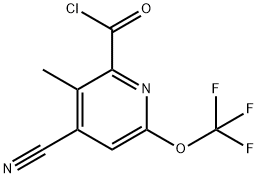 4-Cyano-3-methyl-6-(trifluoromethoxy)pyridine-2-carbonyl chloride