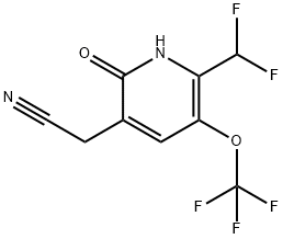 2-(Difluoromethyl)-6-hydroxy-3-(trifluoromethoxy)pyridine-5-acetonitrile