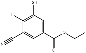 Ethyl 3-cyano-4-fluoro-5-mercaptobenzoate