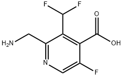 2-(Aminomethyl)-3-(difluoromethyl)-5-fluoropyridine-4-carboxylic acid