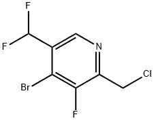 4-Bromo-2-(chloromethyl)-5-(difluoromethyl)-3-fluoropyridine