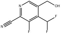 2-Cyano-4-(difluoromethyl)-3-fluoropyridine-5-methanol