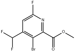 2-Pyridinecarboxylic acid, 3-bromo-4-(difluoromethyl)-6-fluoro-, methyl ester