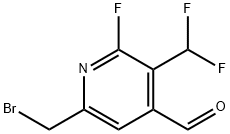 6-(Bromomethyl)-3-(difluoromethyl)-2-fluoropyridine-4-carboxaldehyde