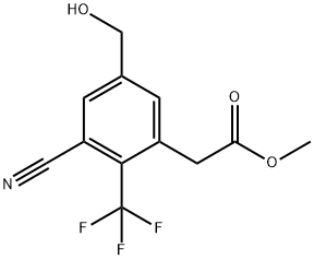 Methyl 3-cyano-5-hydroxymethyl-2-(trifluoromethyl)phenylacetate