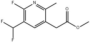 Methyl 3-(difluoromethyl)-2-fluoro-6-methylpyridine-5-acetate