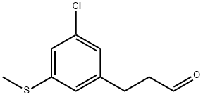 3-(3-Chloro-5-(methylthio)phenyl)propanal