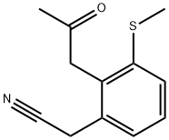 3-(Methylthio)-2-(2-oxopropyl)phenylacetonitrile