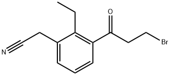 3-(3-Bromopropanoyl)-2-ethylphenylacetonitrile