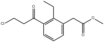 Methyl 3-(3-chloropropanoyl)-2-ethylphenylacetate