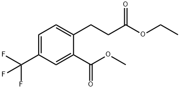 Methyl 2-(3-ethoxy-3-oxopropyl)-5-(trifluoromethyl)benzoate