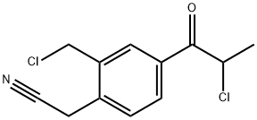 2-(Chloromethyl)-4-(2-chloropropanoyl)phenylacetonitrile