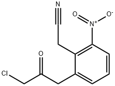 2-(3-Chloro-2-oxopropyl)-6-nitrophenylacetonitrile