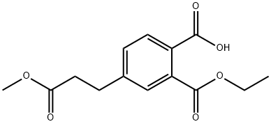 Ethyl 2-carboxy-5-(3-methoxy-3-oxopropyl)benzoate