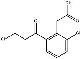 2-Chloro-6-(3-chloropropanoyl)phenylacetic acid