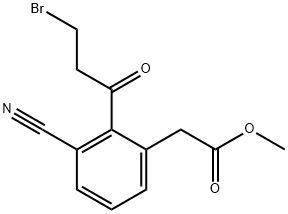 Methyl 2-(3-bromopropanoyl)-3-cyanophenylacetate