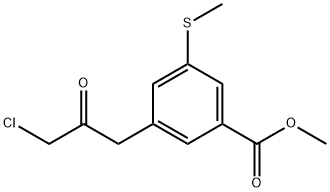 Methyl 3-(3-chloro-2-oxopropyl)-5-(methylthio)benzoate