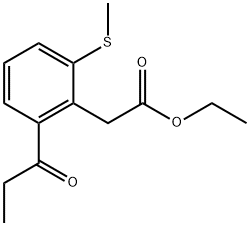 Ethyl 2-(methylthio)-6-propionylphenylacetate