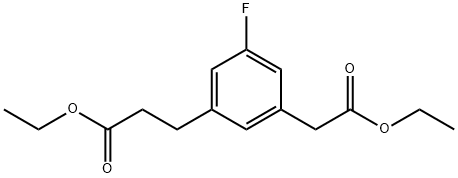 Ethyl 3-(3-ethoxy-3-oxopropyl)-5-fluorophenylacetate