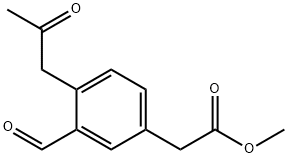 Methyl 3-formyl-4-(2-oxopropyl)phenylacetate