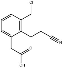 3-(Chloromethyl)-2-(2-cyanoethyl)phenylacetic acid