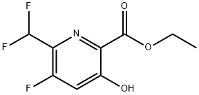 Ethyl 2-(difluoromethyl)-3-fluoro-5-hydroxypyridine-6-carboxylate