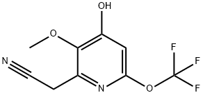 4-Hydroxy-3-methoxy-6-(trifluoromethoxy)pyridine-2-acetonitrile