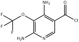 2,4-Diamino-3-(trifluoromethoxy)pyridine-5-carbonyl chloride