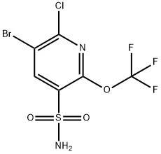 3-Bromo-2-chloro-6-(trifluoromethoxy)pyridine-5-sulfonamide