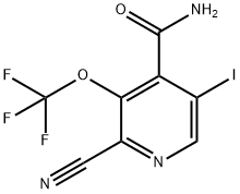 2-Cyano-5-iodo-3-(trifluoromethoxy)pyridine-4-carboxamide