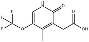 2-Hydroxy-4-methyl-5-(trifluoromethoxy)pyridine-3-acetic acid