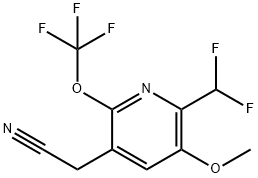 2-(Difluoromethyl)-3-methoxy-6-(trifluoromethoxy)pyridine-5-acetonitrile