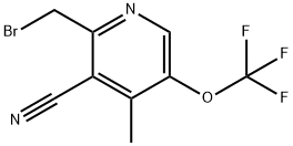 2-(Bromomethyl)-3-cyano-4-methyl-5-(trifluoromethoxy)pyridine
