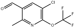 3-Chloro-6-methyl-2-(trifluoromethoxy)pyridine-5-carboxaldehyde