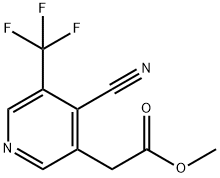 3-Pyridineacetic acid, 4-cyano-5-(trifluoromethyl)-, methyl ester