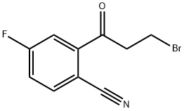 2-(3-Bromopropanoyl)-4-fluorobenzonitrile