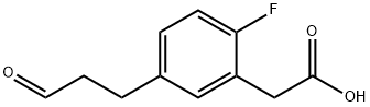 2-Fluoro-5-(3-oxopropyl)phenylacetic acid