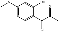 2-(1-Chloro-2-oxopropyl)-5-(methylthio)phenol