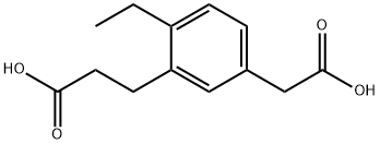 3-(2-Carboxyethyl)-4-ethylphenylacetic acid