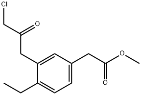 Methyl 3-(3-chloro-2-oxopropyl)-4-ethylphenylacetate