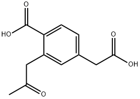 4-Carboxy-3-(2-oxopropyl)phenylacetic acid