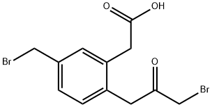 2-(3-Bromo-2-oxopropyl)-5-(bromomethyl)phenylacetic acid