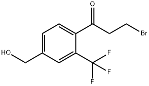 4-(3-Bromopropanoyl)-3-(trifluoromethyl)benzylalcohol